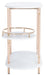Iva 3 Tier Swivel Bar Table/White Gold - Cool Stuff & Accessories
