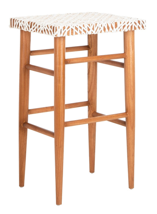 Kaleo Woven Leather Barstool - Cool Stuff & Accessories