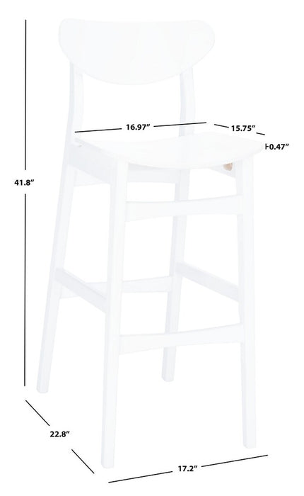 Thaxton Bar Stool/White