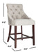 Eleni Tufted Wing Back Counter Stool/Grey - Cool Stuff & Accessories