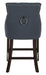 Eleni Tufted Wing Back Counter Stool/Navy - Cool Stuff & Accessories