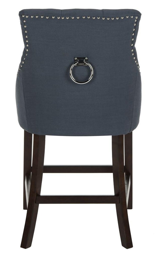 Eleni Tufted Wing Back Counter Stool/Navy - Cool Stuff & Accessories