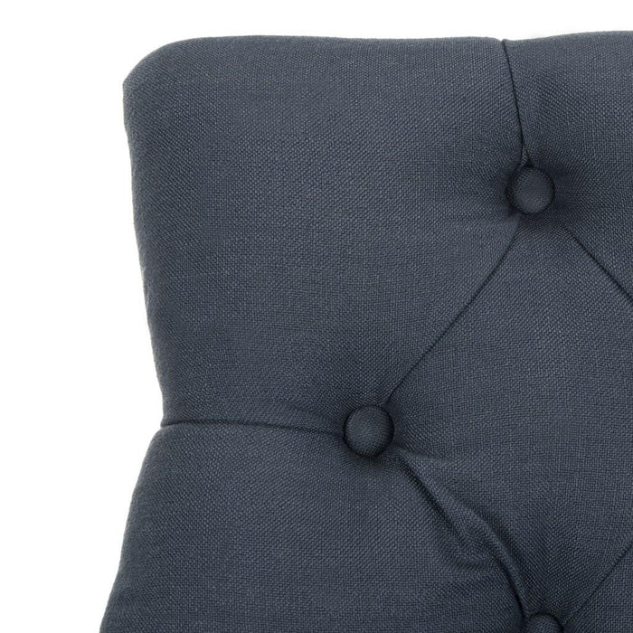 Eleni Tufted Wing Back Counter Stool/Navy - Cool Stuff & Accessories