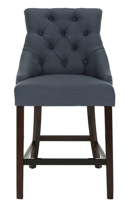 Eleni Tufted Wing Back Counter Stool/Navy - Cool Stuff & Accessories