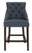 Eleni Tufted Wing Back Counter Stool/Navy - Cool Stuff & Accessories