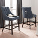 Eleni Tufted Wing Back Counter Stool/Navy - Cool Stuff & Accessories