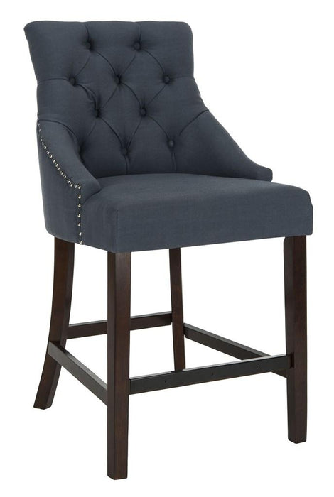 Eleni Tufted Wing Back Counter Stool/Navy - Cool Stuff & Accessories