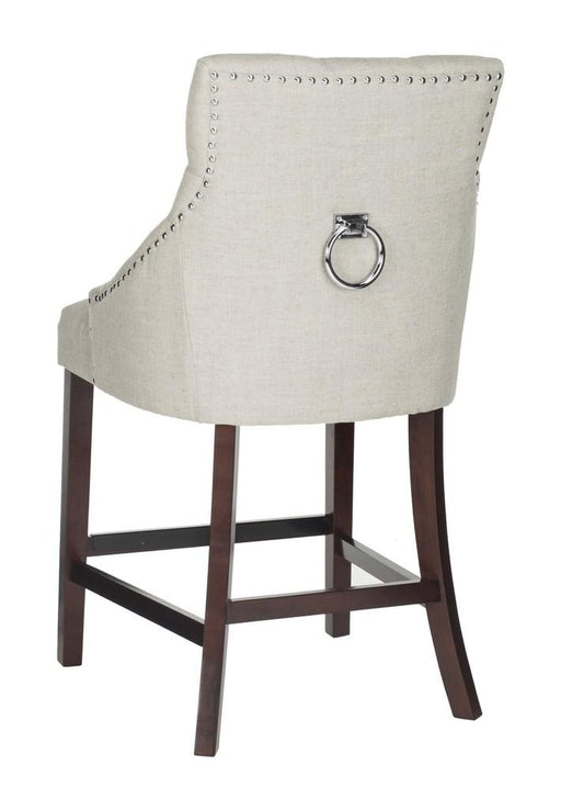 Eleni Tufted Wing Back Counter Stool/Grey - Cool Stuff & Accessories