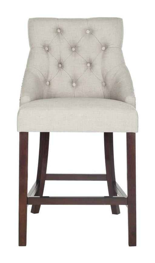 Eleni Tufted Wing Back Counter Stool/Grey - Cool Stuff & Accessories