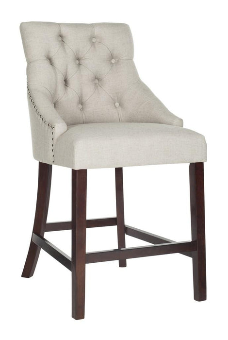 Eleni Tufted Wing Back Counter Stool/Grey - Cool Stuff & Accessories
