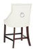 Eleni Tufted Wing Back Counter Stool/White - Cool Stuff & Accessories