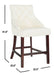 Eleni Tufted Wing Back Counter Stool/White - Cool Stuff & Accessories