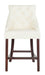 Eleni Tufted Wing Back Counter Stool/White - Cool Stuff & Accessories