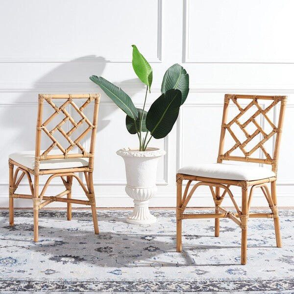 Bhumi Accent Chair W/ Cushion/Brown/White