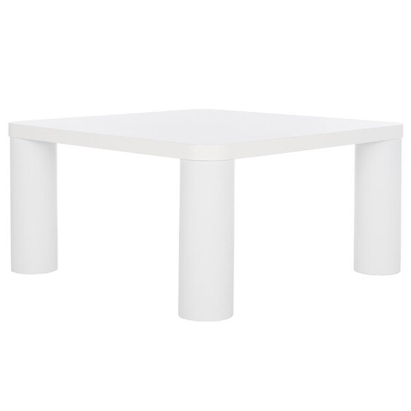Aldous Square Coffee Table/White