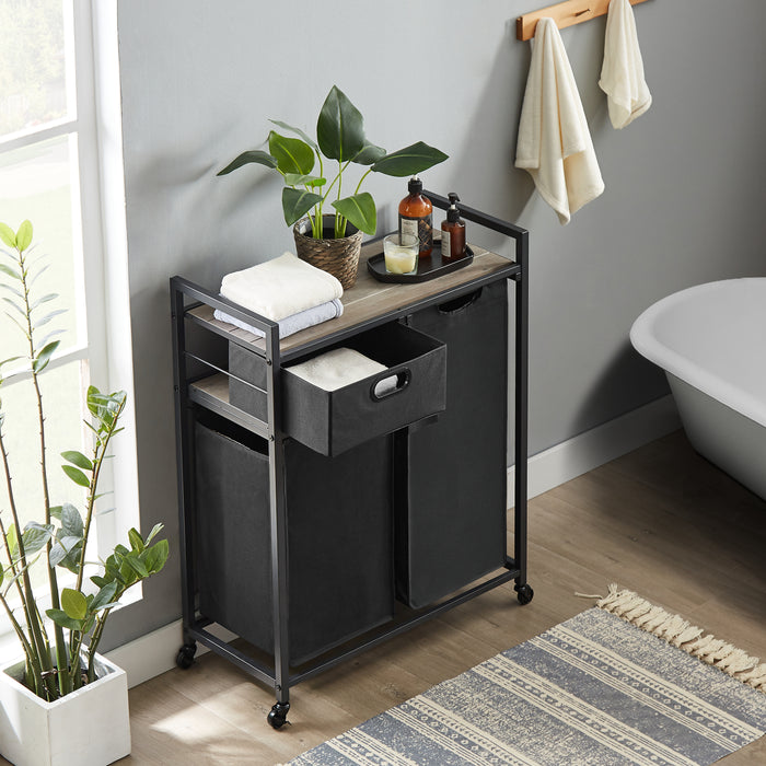 JHX Laundry Basket/ Grey