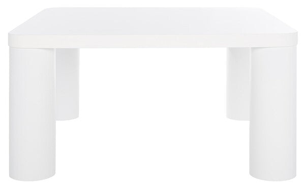 Aldous Square Coffee Table/White
