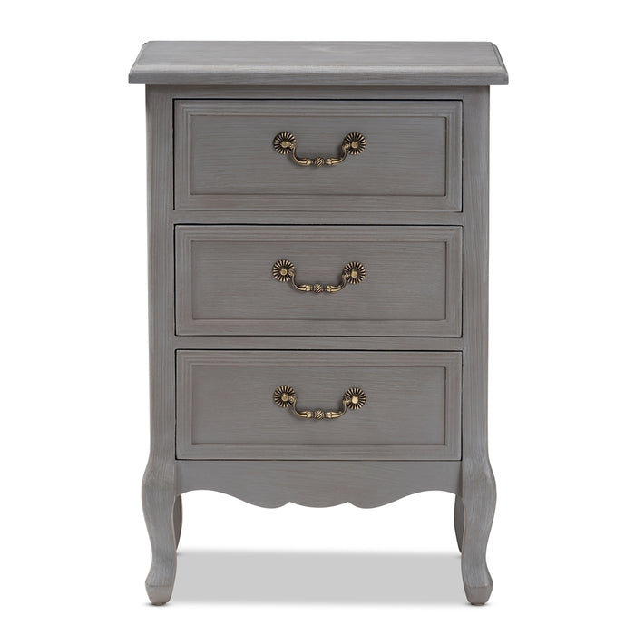 Capucine Cottage 3 Drawer Nightstand