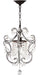 LUNA 1 LIGHT BROWN 12 INCH DIA ADJUSTABLE CHANDELIER - Cool Stuff & Accessories