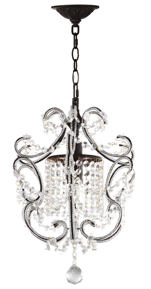 LUNA 1 LIGHT BROWN 12 INCH DIA ADJUSTABLE CHANDELIER - Cool Stuff & Accessories