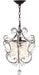 LUNA 1 LIGHT BROWN 12 INCH DIA ADJUSTABLE CHANDELIER - Cool Stuff & Accessories