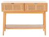 Baisley 2 Drawer Rattan Console Table - Cool Stuff & Accessories