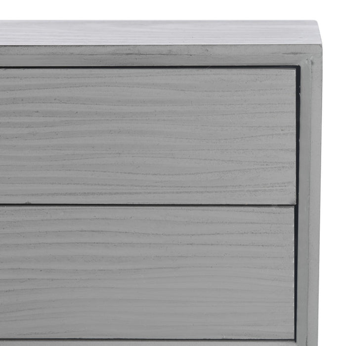 Aliyah 4 Drawer Grey Console Table - Cool Stuff & Accessories