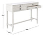 Aliyah 4 Drawer White Console Table - Cool Stuff & Accessories