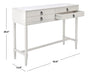 Aliyah 4 Drawer White Console Table - Cool Stuff & Accessories
