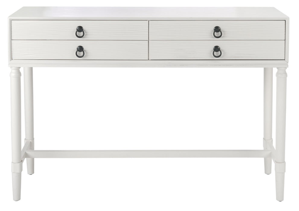 Aliyah 4 Drawer White Console Table - Cool Stuff & Accessories