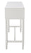 Aliyah 4 Drawer White Console Table - Cool Stuff & Accessories