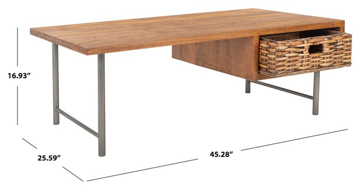 Allester 1 Rattan Drawer Coffee Table - Cool Stuff & Accessories