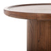 Devin Round Pedestal Coffee Table/ Dark Walnut - Cool Stuff & Accessories