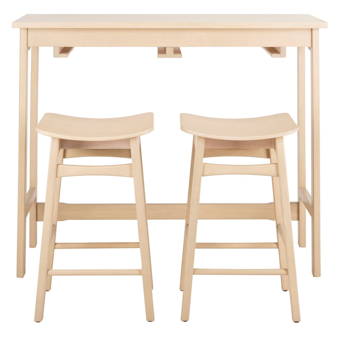 Colbie 3 Piece Pub Set/White Oak - Cool Stuff & Accessories