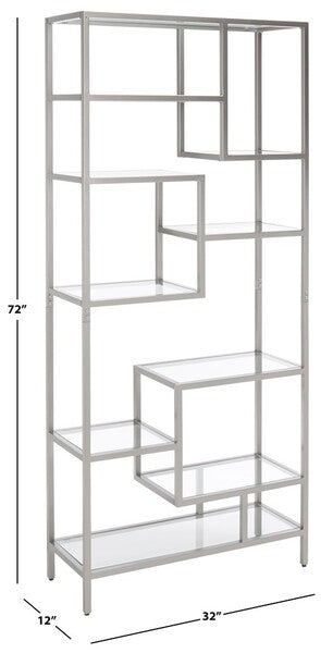 Ramie 10 Shelf Etagere/ Silver