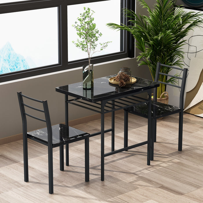 Modern 3 Piece Dining Table Set
