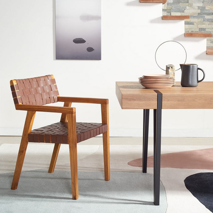 Cire Leather Dining Chair/ Cognac - Cool Stuff & Accessories