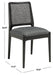 Reinhardt Rattan Dining Chair Black/ Grey - Cool Stuff & Accessories
