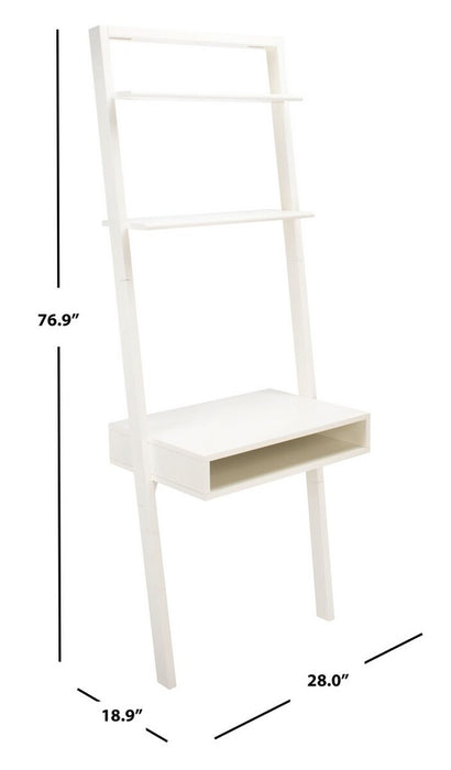 Kamy 2 Shelf Leaning Desk/ White - Cool Stuff & Accessories