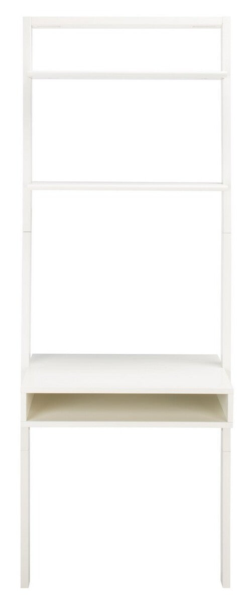 Kamy 2 Shelf Leaning Desk/ White - Cool Stuff & Accessories