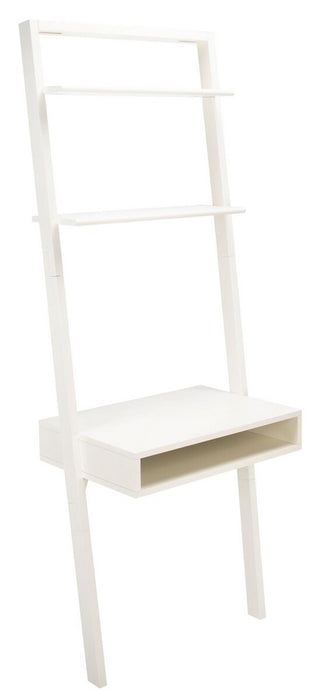 Kamy 2 Shelf Leaning Desk/ White - Cool Stuff & Accessories