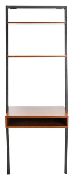 Kamy 2 Shelf Leaning Desk/ Honey Brown - Cool Stuff & Accessories