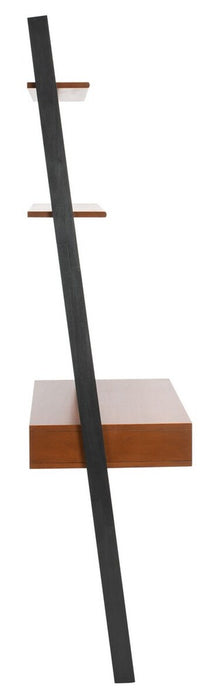 Kamy 2 Shelf Leaning Desk/ Honey Brown - Cool Stuff & Accessories