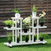 4-Tier Wood Casters Rolling Shelf Plant Stand - Cool Stuff & Accessories