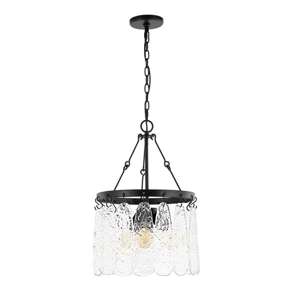 Thryssa Chandelier/ Black/ Clear
