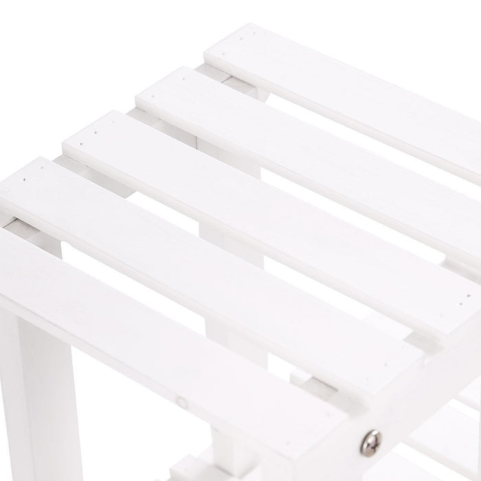 4-Tier Wood Casters Rolling Shelf Plant Stand - Cool Stuff & Accessories