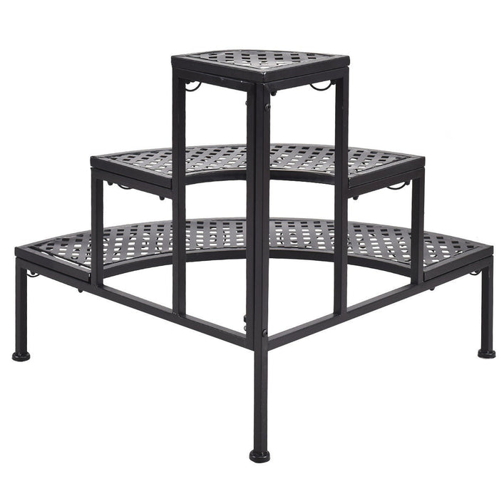 3-Tier Corner Metal Flower Ladder Plant Stand - Cool Stuff & Accessories