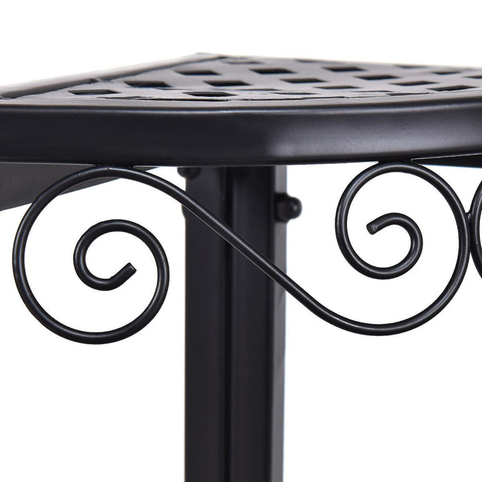 3-Tier Corner Metal Flower Ladder Plant Stand - Cool Stuff & Accessories