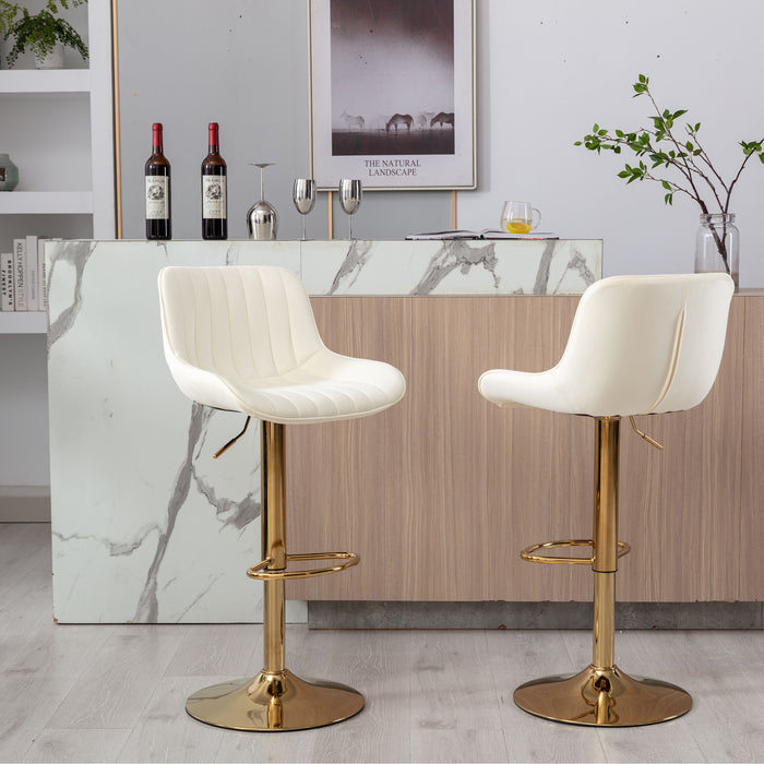 Bar Stool Set of 2/ Ivory