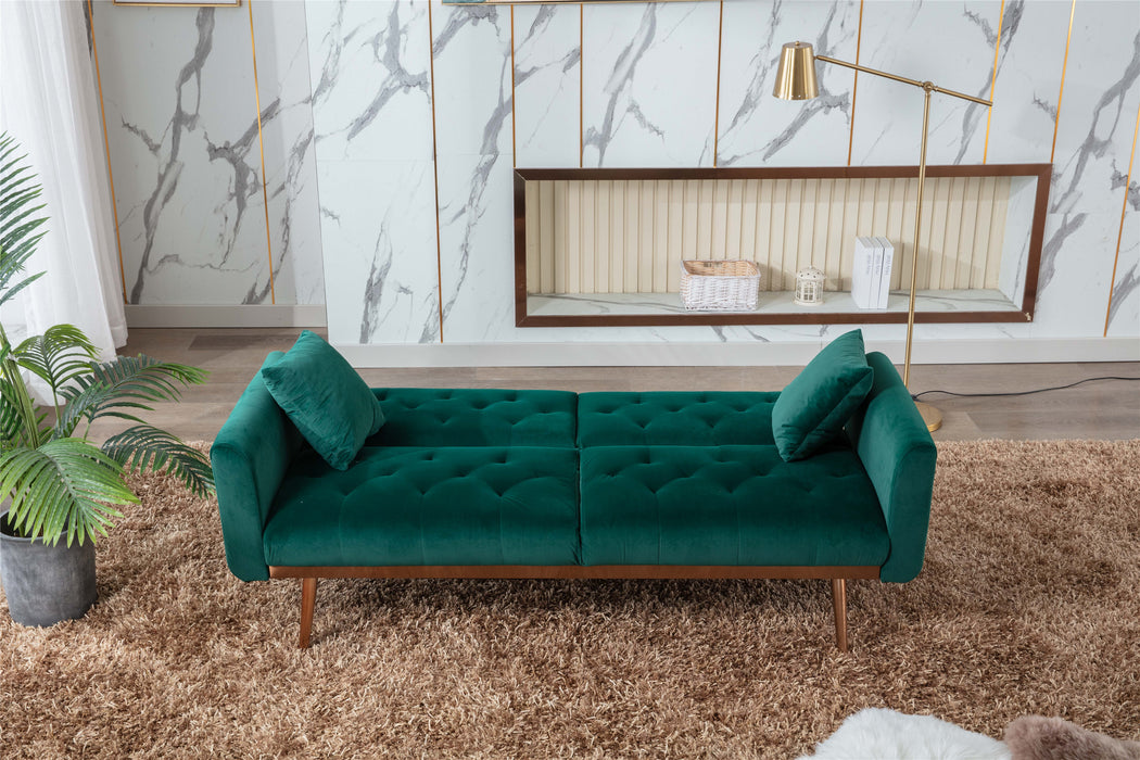 Kent Velvet Sofa/ Green